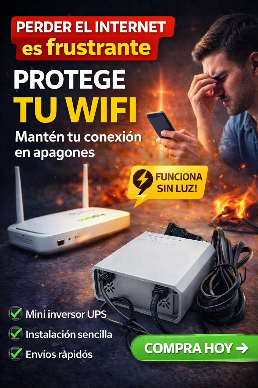 Respaldo WiFi 12V – Internet Activo en Apagones