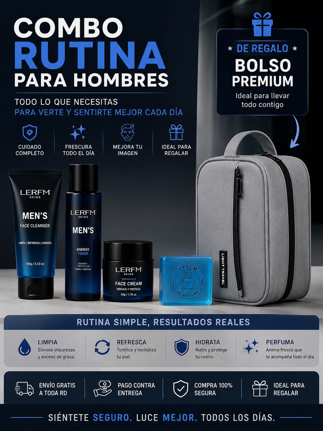 🥇 ALPHA MEN™ | Kit Premium 4 en 1